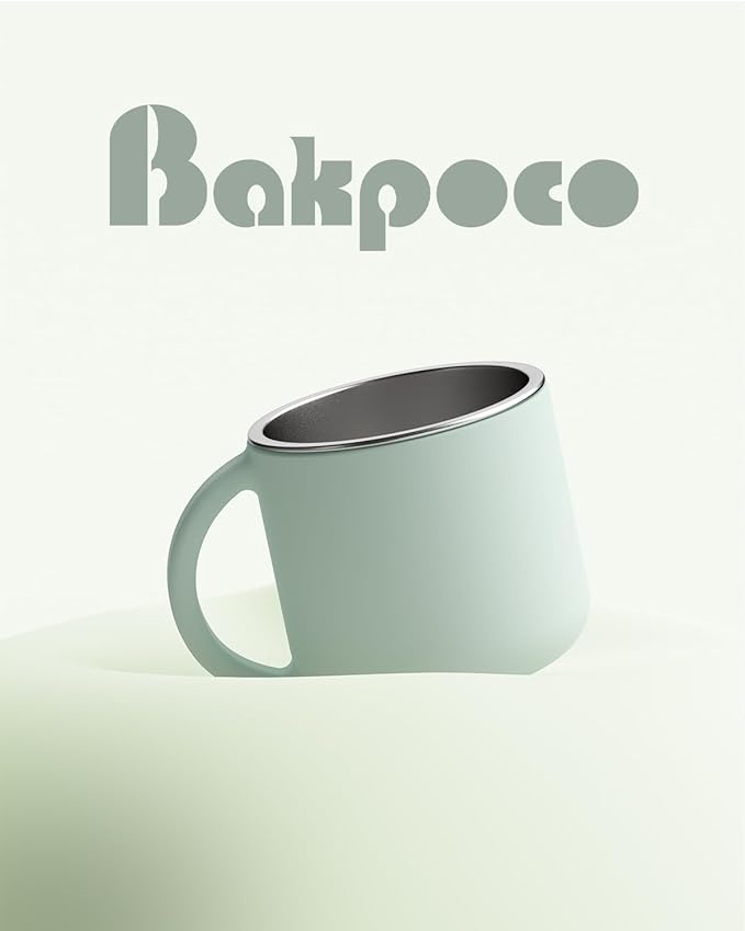 2-IN-1 Open Toddler Cups, Stainless Steel Baby Cup + Silicone Training Cup for Toddlers Kids Babys, No Plastic | No Soap Smell | Shock-Proof Feeding Essentials, 2-Pack Blue/Sage