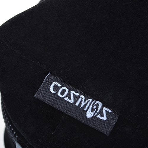 Cosmos Velvet Watch Roll Pouch Organizer Travel Storage Bag Watch Travel Carry Case Bag Water Pouch Organizer with Removable Roll Insert Velvet Holder, Black Color