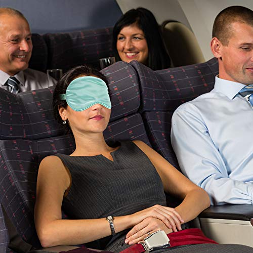 4 Pcs Silk Eye Mask Smooth Soft Satin Sleep Mask with Ear Plugs with Adjustable Strap Sleep Shading for Travel Nap Relaxation(Light Colors)