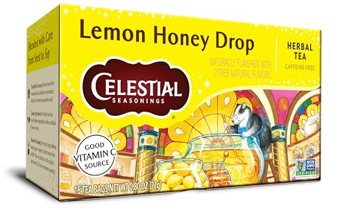 Celestial Seasonings Lemon Honey Drop Herbal Tea, 16 Tea Bags Box