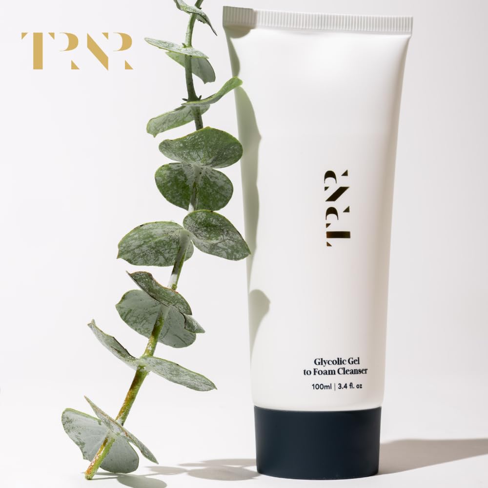 Glycolic Gel To Foam Facial Cleanser (100ml/3.4oz) | Foaming Face Wash| Natural, Plant-Based & Science-First Skincare Routine for Men & Women