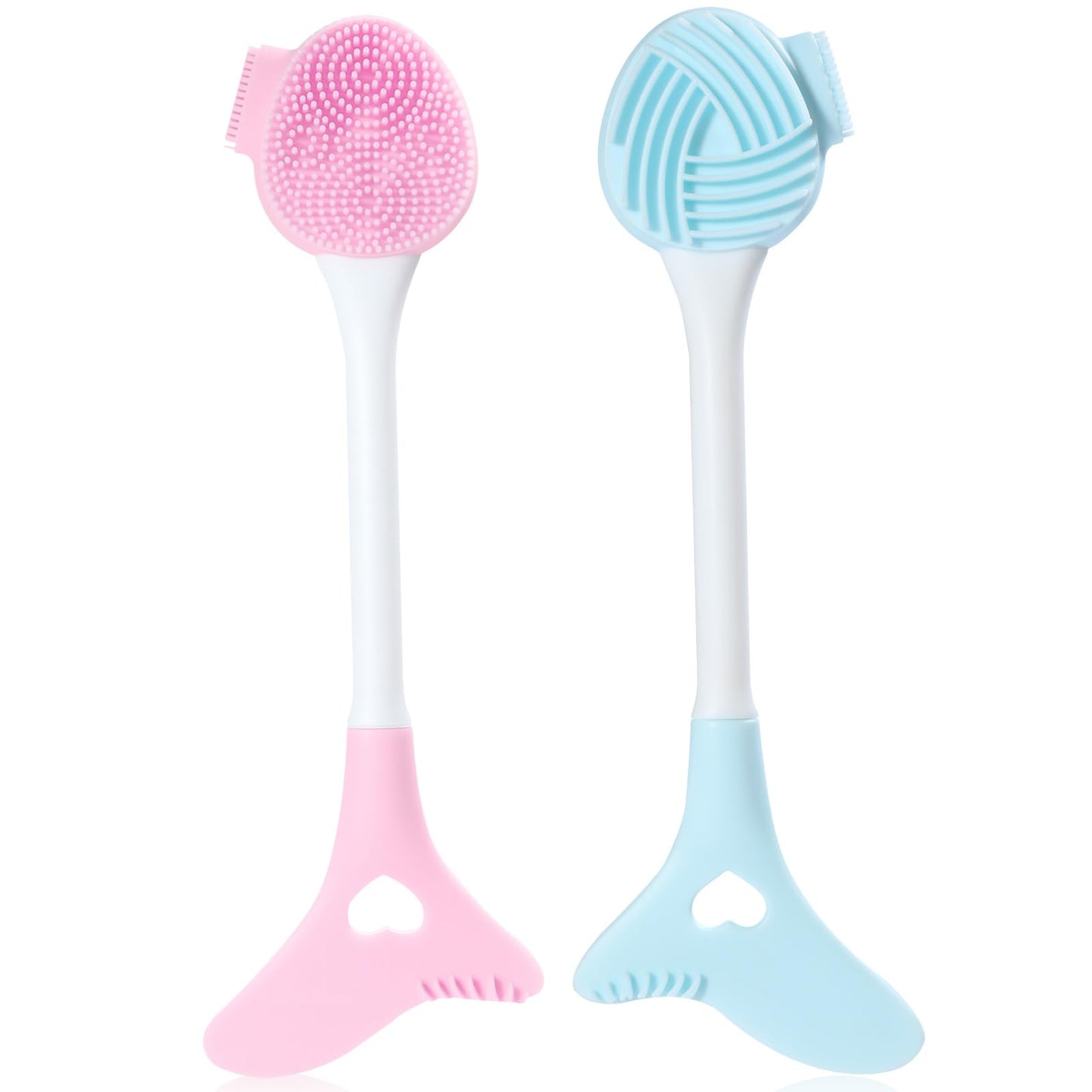 2 Packs Silicone Face Scrubber Exfoliator, Face Mask Brush Applicator, Facial Cleansing Brush, Pore Cleaning Brush, Pore Scrubber for Face