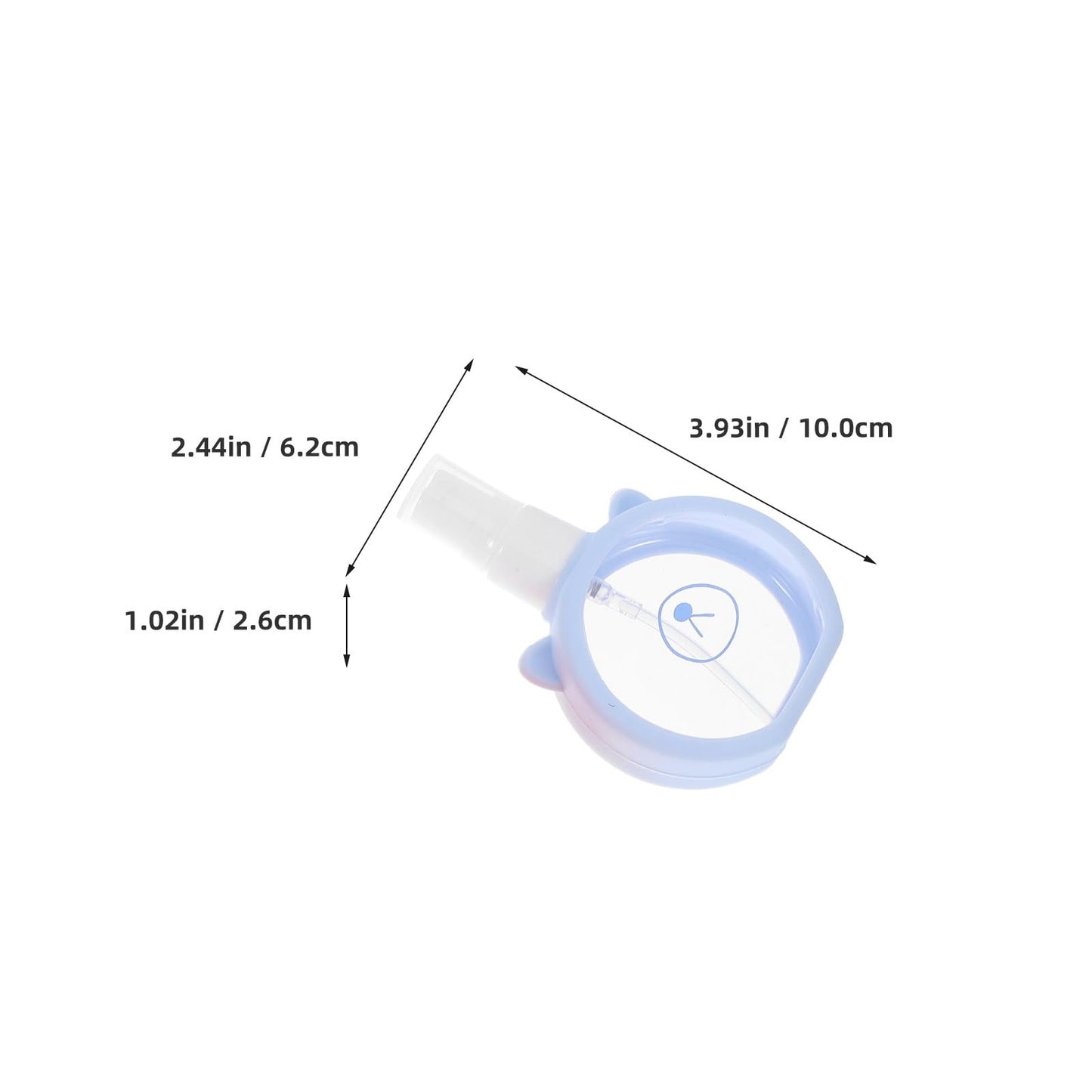 MERRYHAPY Travel Spray Bottle Set 4 Pack 3.93 Inch Refillable Mini Plastic Bottles for Perfume Essential Oils Water Misting Tsa Approved