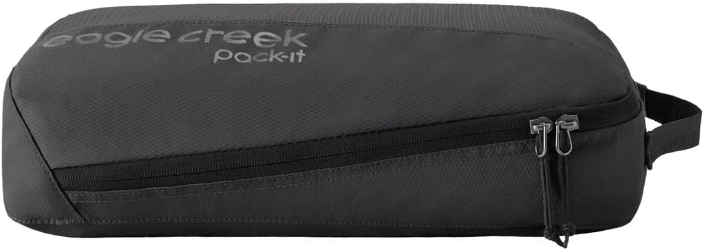 Eagle Creek Pack-It Reveal Extended Stay Set - Compression Travel Packing Cubes Set - Eco-Friendly - Quick-Drying, Water-Resistant & Translucent Fabric - Pack of 6 - Black