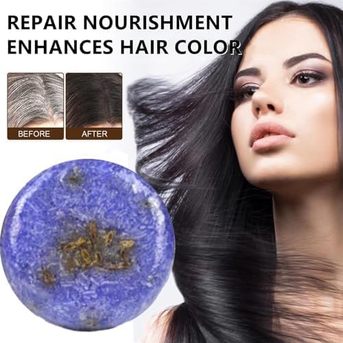 QUAAM 2PCS Shampoo Bar for Gray Hair,Purple Rain Shampoo Bar for Grey Hair,Shampoo Bars For Thinning Hair For Men & Women