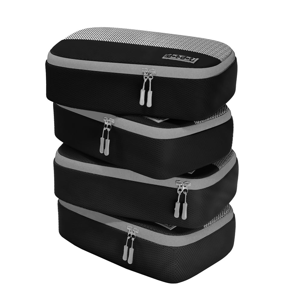 4pc Small Packing Cubes for Travel - Luggage Packing Organizers - Travel Packing Cubes for Suitcases