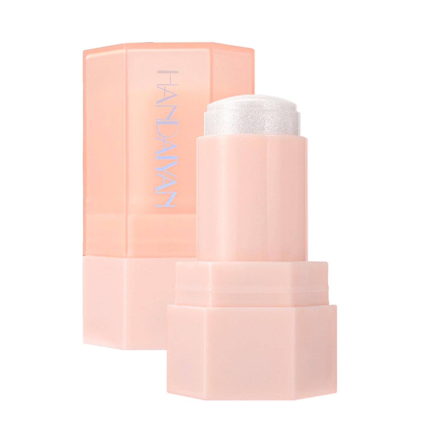 SWETIYOU Crystal Jelly Glaze Stick 3 in 1 Cream Highlighter Eye Shadow Stick Shimmer Lip Balm, Easy Blend & Long Lasting, For Face and Body(02)