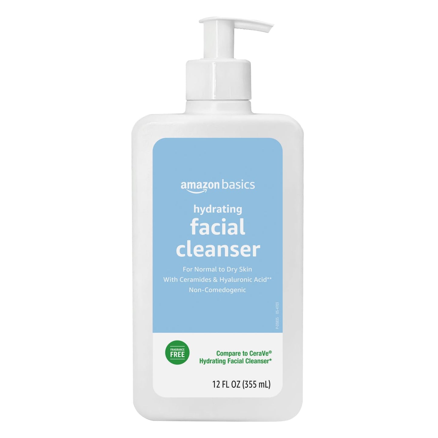 Amazon Basics Hydrating Facial Cleanser, 12 Fl Oz, Pack of 1