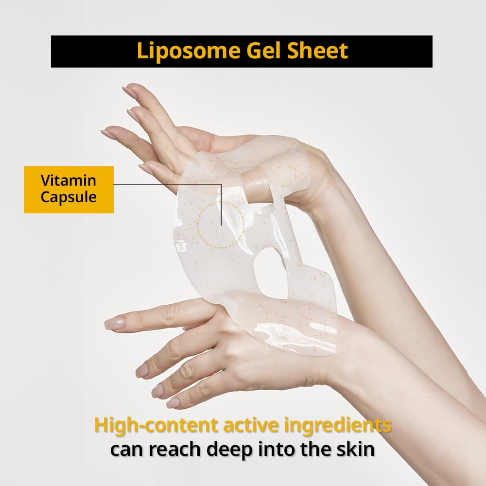 Primera PRMR Vitatinol Serum Gel Mask | Overnight Melting Masks, for Collagen Synthesis with Vitamin C & Retinol, Immediate Pore Tightening, Firming and Hydrating 34g x 4EA