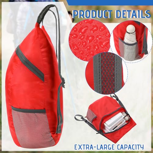 Bulyoou 6 Pack Lightweight Packable Backpack 20L Hiking Daypacks Water Resistant Foldable Backpack for Women Men Travel Camping Cruise Outdoor, 6 Colors