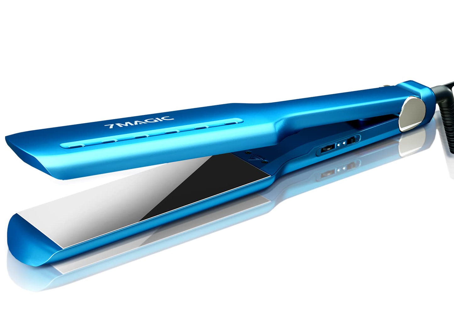 Nano Titanium 1.7" Wide Flat Iron for All Hair - Straightener with 5 Temps and Dual Voltage