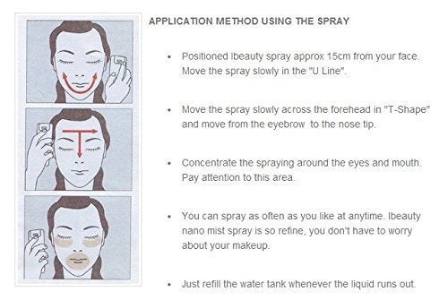 COOSKIN Anzikang Nano Handy Mist Spray Facial Mister for Eyelash Extensions USB Rechargeable Mini Beauty Instrument (Pink)