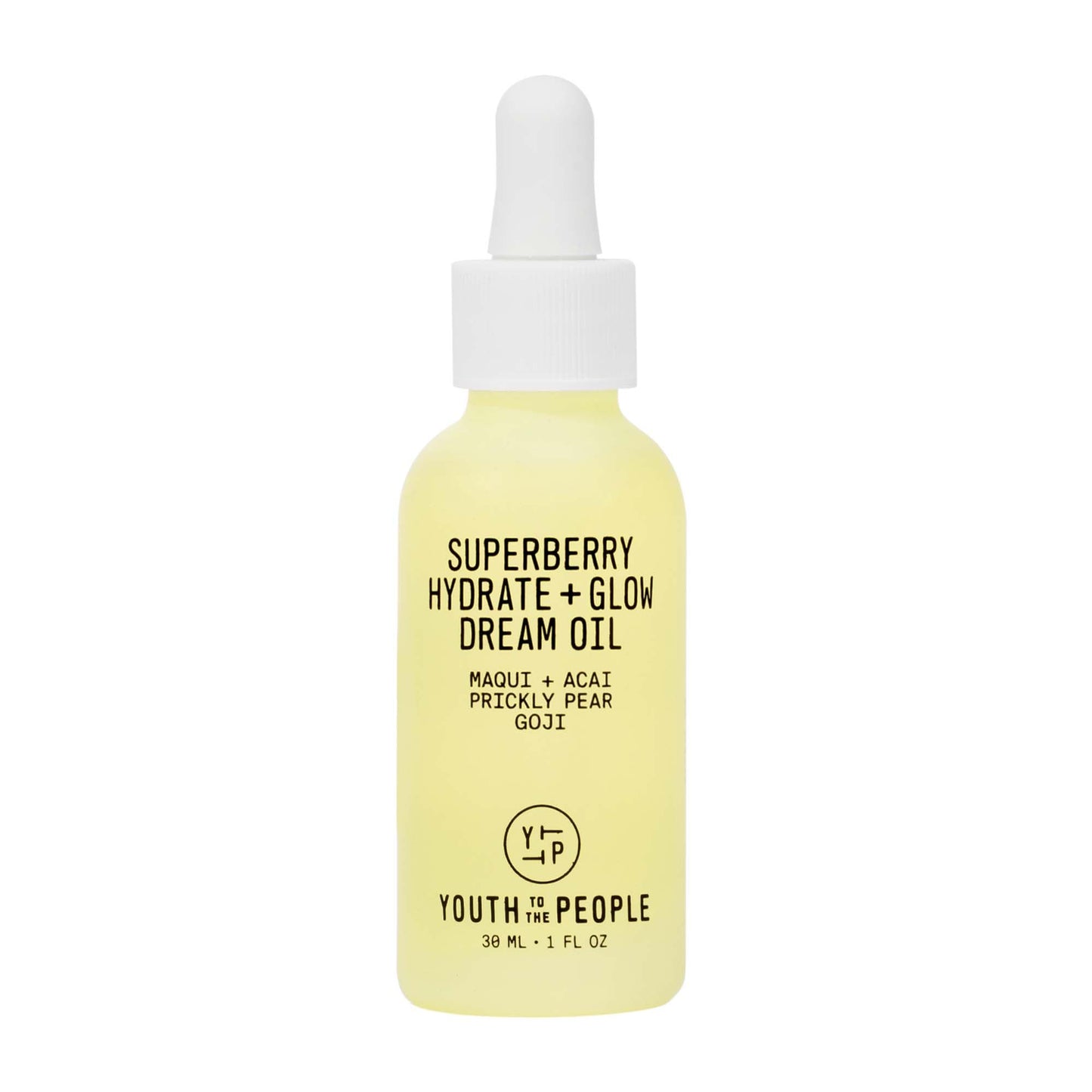 Youth To The People Superberry Hydrate + Glow Dream Face Oil (1 fl oz), Revives Dull + Dry Skin, Boosts Radiance, Squalane, Omega Oils, Vegan