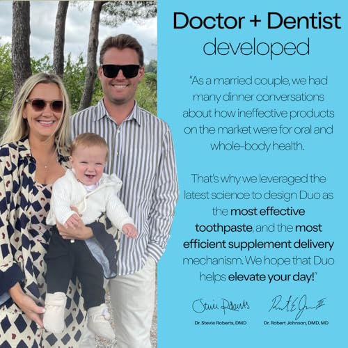 Duo Toothpaste Tablets | Nano-Hydroxyapatite (nHa) Natural Whitening, Remineralize, Reduce Sensitivity | Sustainable & Plastic Free | Dentist Created | Wild Mint Medley - 1 Bottle / 62 Tablets