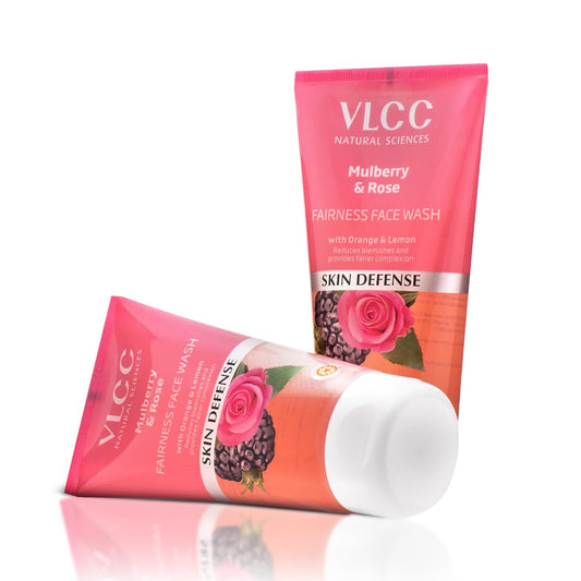 VLCC Mulberry and Rose Face Wash | Gently Cleanses Dust, Oil & Pollutants | Helps Reduce Dark Spots | Enhances Skin Complexion | 5.07 Fl Oz/150 ml Each (Pack of 2)