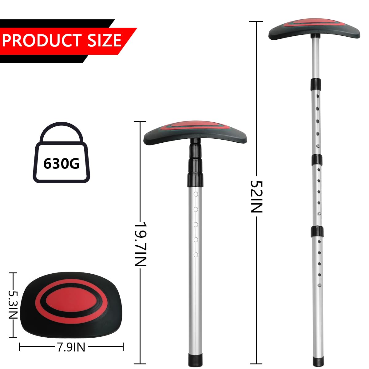 LOVACE Golf Travel Bag Support System, Golf Club Travel Protection Kit (Red)