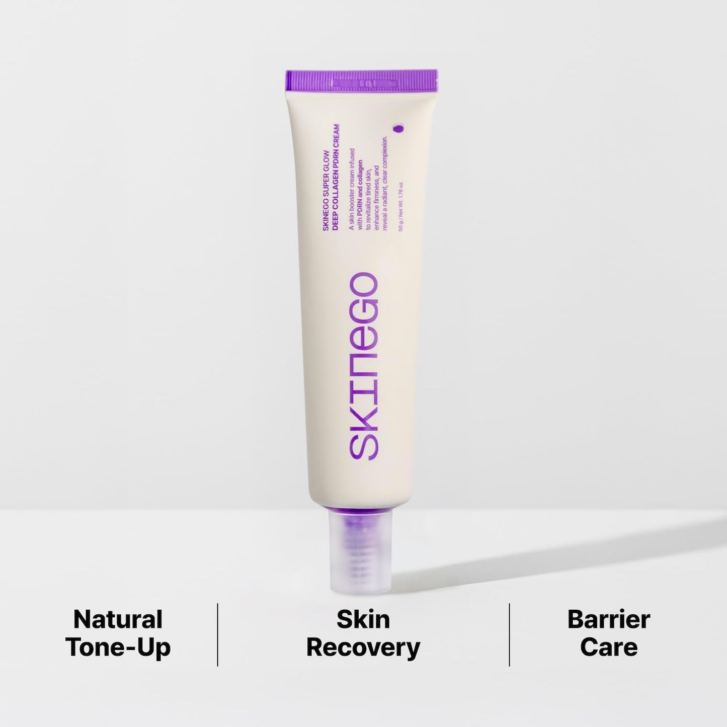 SKINEGO Super Glow Deep Collagen PDRN Cream – 1,000,001ppb PDRN & Collagen, Radiant FinishAdds radiance Moisturizer for Dewy Skin, Firming & Hydrating, Korean Skincare 50g / 1.69 fl.oz.