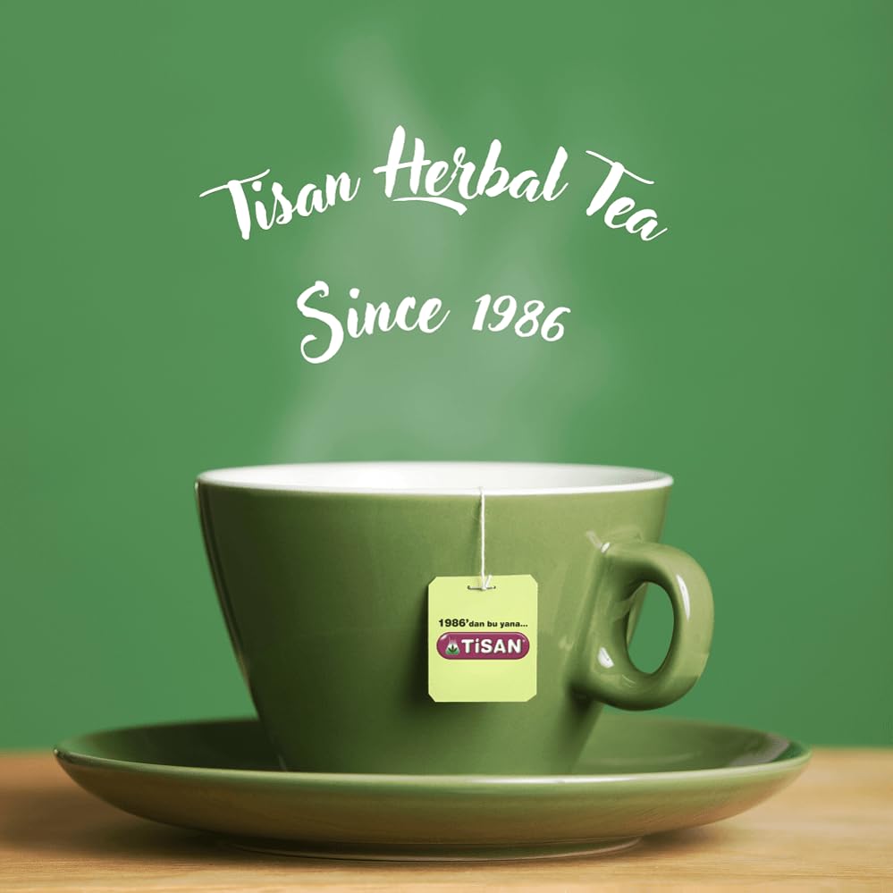 Peppermint Lemon Herbal Tea from Tisan – 40 Herbal Tea Bags