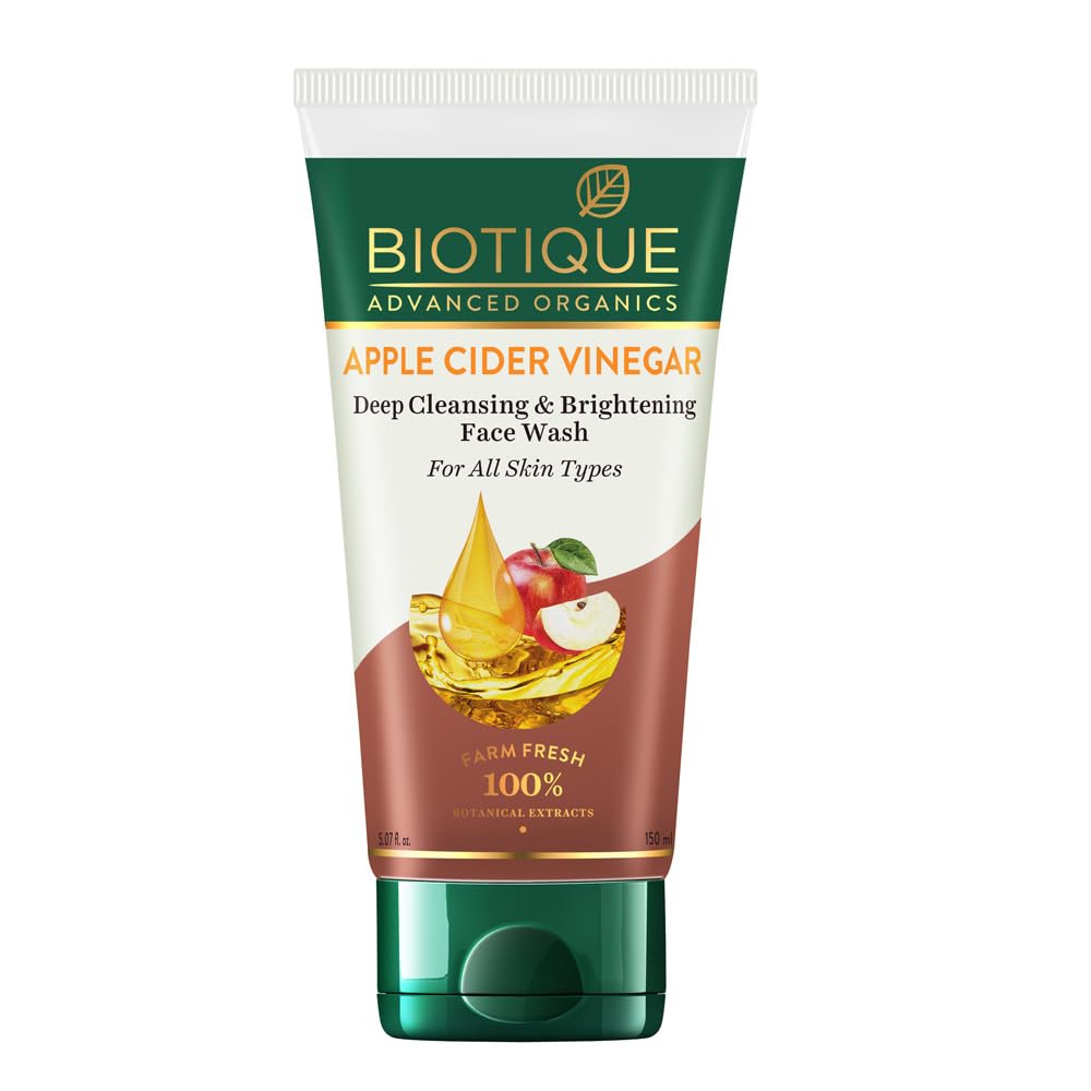Biotique Apple Cider Vinegar Deep Cleansing Face Wash, 150 ml