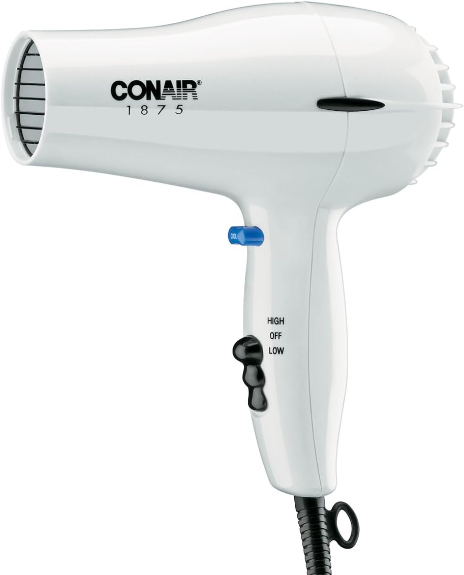 Conair 247W White Compact Hair Dryer - 1875W