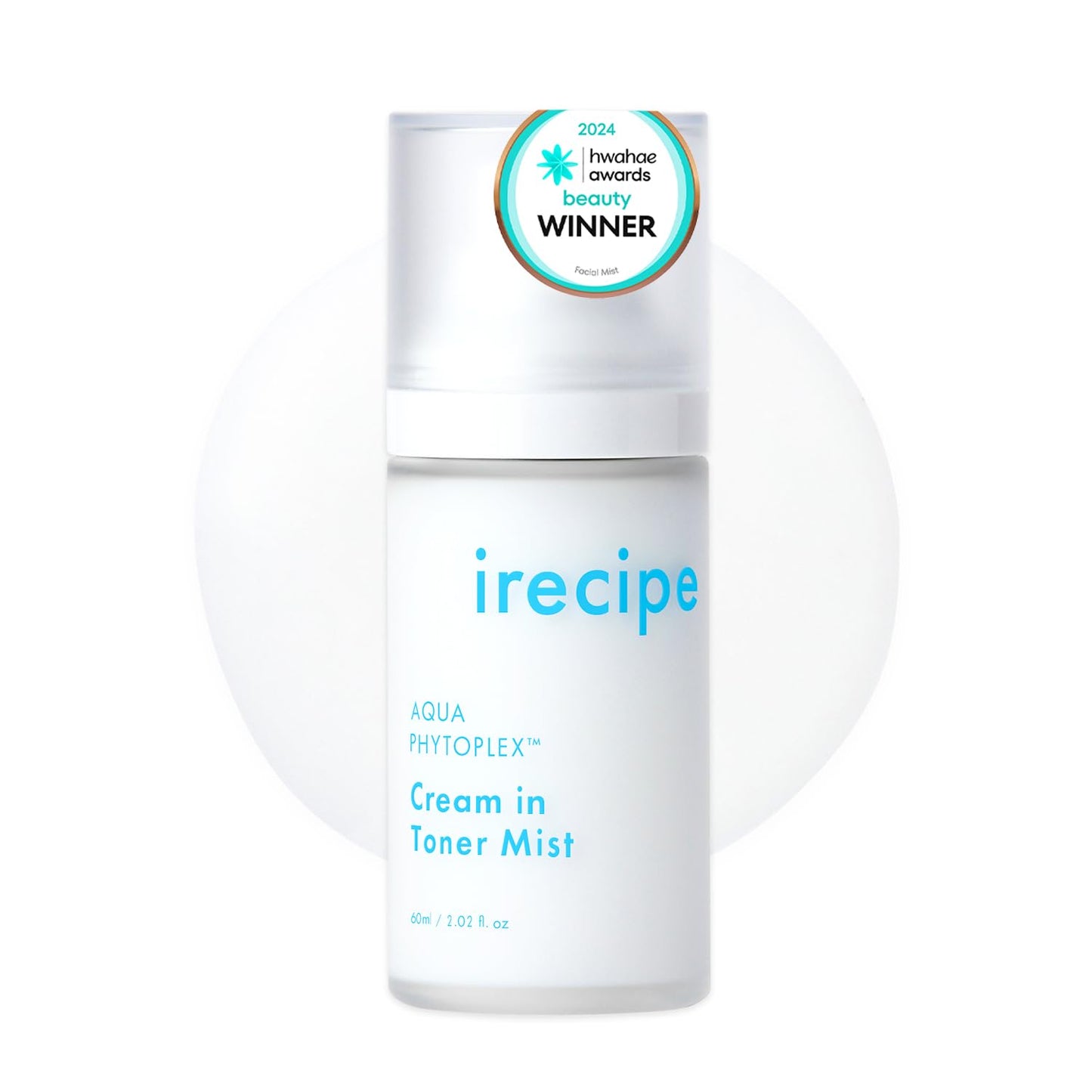 IRECIPE Aqua Phytoplex Cream in Toner Mist Long Lasting Deep Hydration, All-in-One Facial Mist for All Skin Type Unscented Clean Beauty, Vegan, Cruelty Free, Korean Skincare (60ml / 2.02 oz)