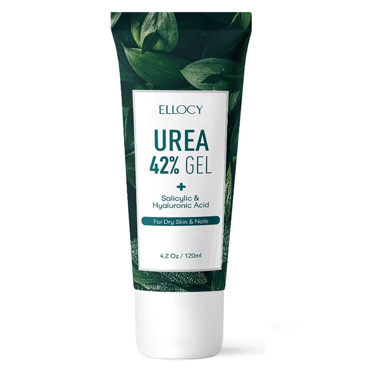 Ellocy 42% Urea Gel Max Plus Salicylic & Hyaluronic Acid - cracked heel repair callus remover gel for Elbows, Feet, and Hands, and cracked heel, calloused feet remover gel 4oz