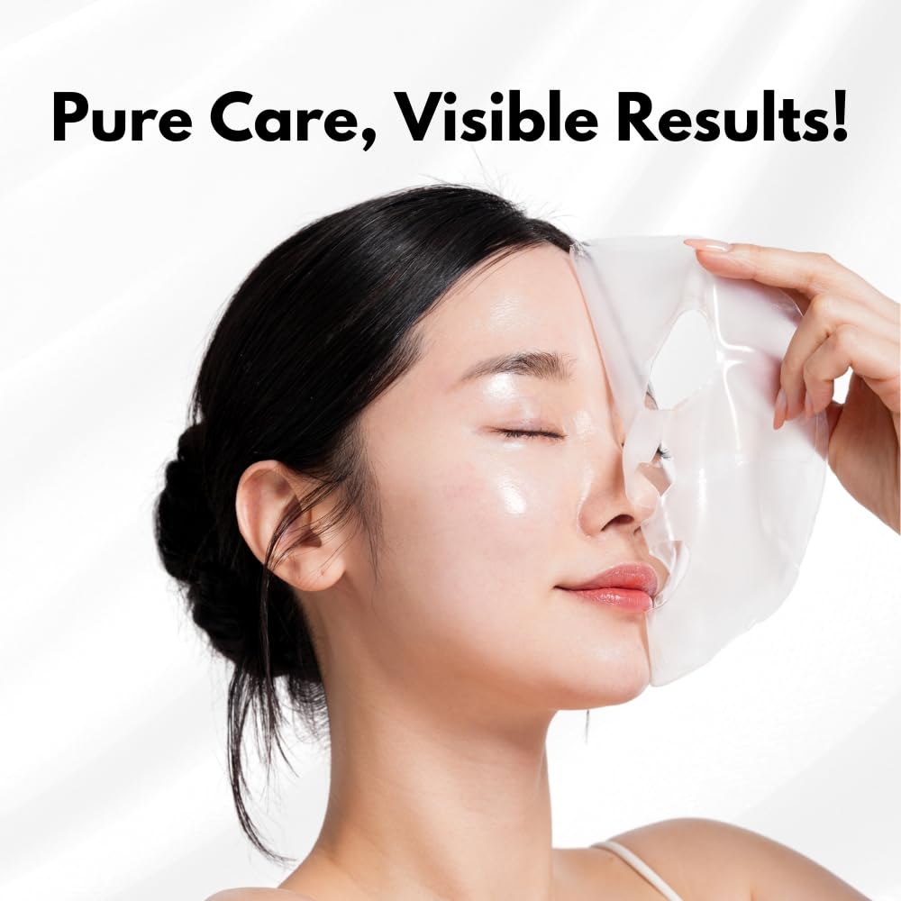 Oh My Pure Korean Collagen Face Mask Overnight 2+2 EA Luxury Skin Care (AntiWrinkle, Vegan Mucin) (Sampler 4)