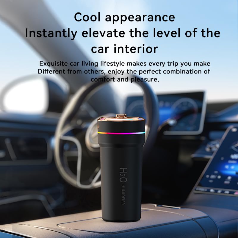 Sunny Smiles Humidifiers for room car,With Cool Mist USB Powered Car Auto Start/Stop,Quiet Air Humidifiers,Starry Sky Projector adds romance, timed shut-off,Portable,Continuous Intermittent Mist