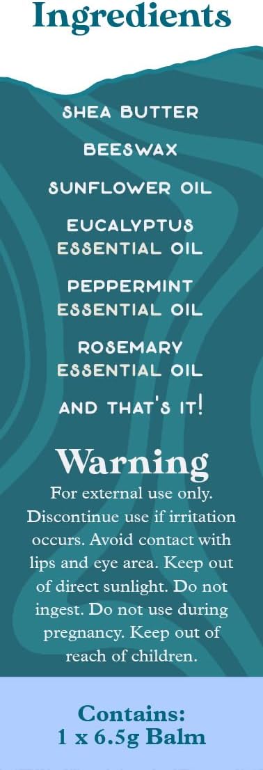 PURPLE CANYON Essential Oil Balm Stick | Energizing Breath Aromatherapy Balm | Body Balm Stick | Eucalyptus, Peppermint, Rosemary Essential Oils Blend Encourages Energy and Clarity | 6.5 Grams