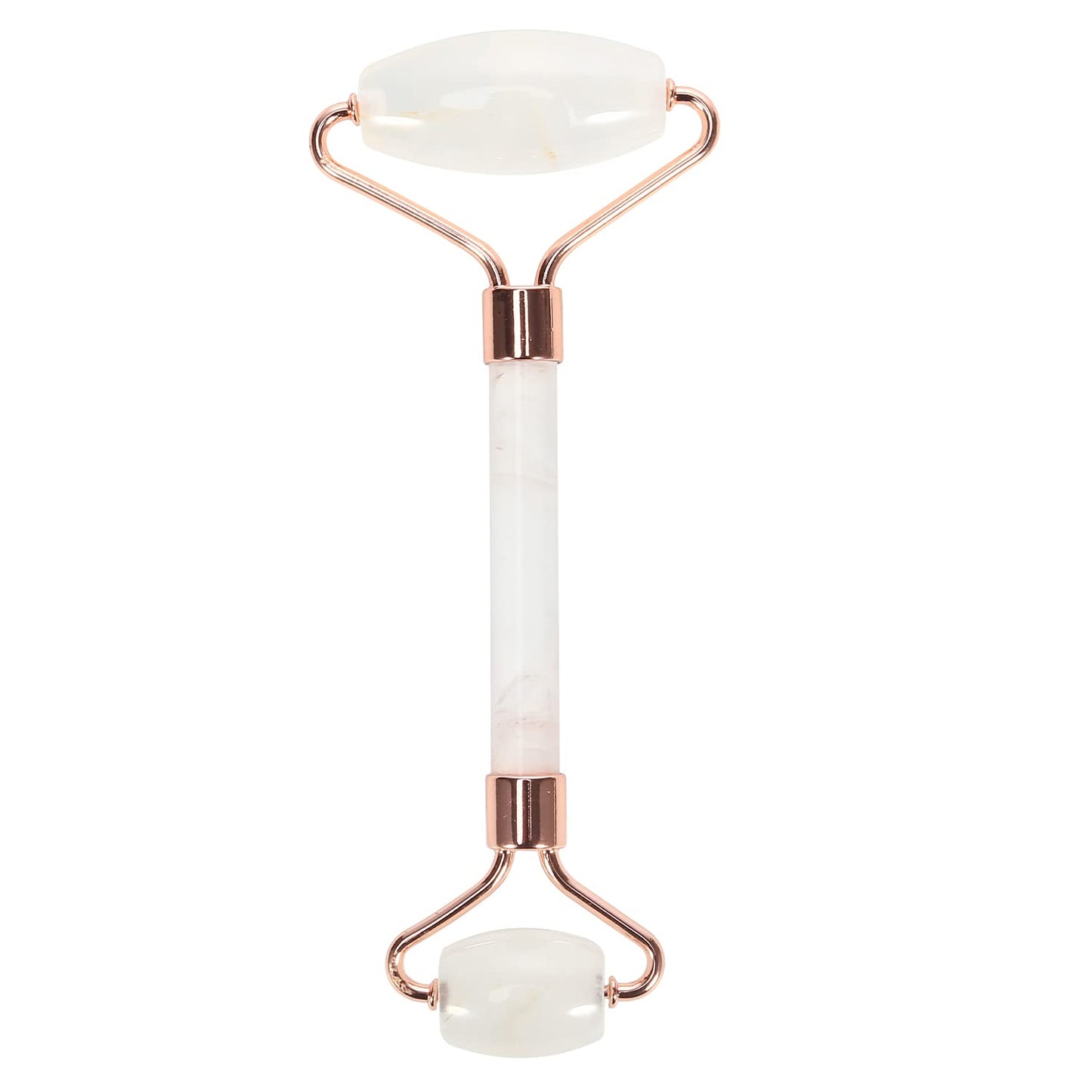 C CRYSTAL LEMON White Natural Face Roller, Jade Gua Sha Sculptor for Aging Wrinkles and Puffiness - Natural White Facial Roller Guasha Tool - Premium Jade Face Roller Cold Roller for Face