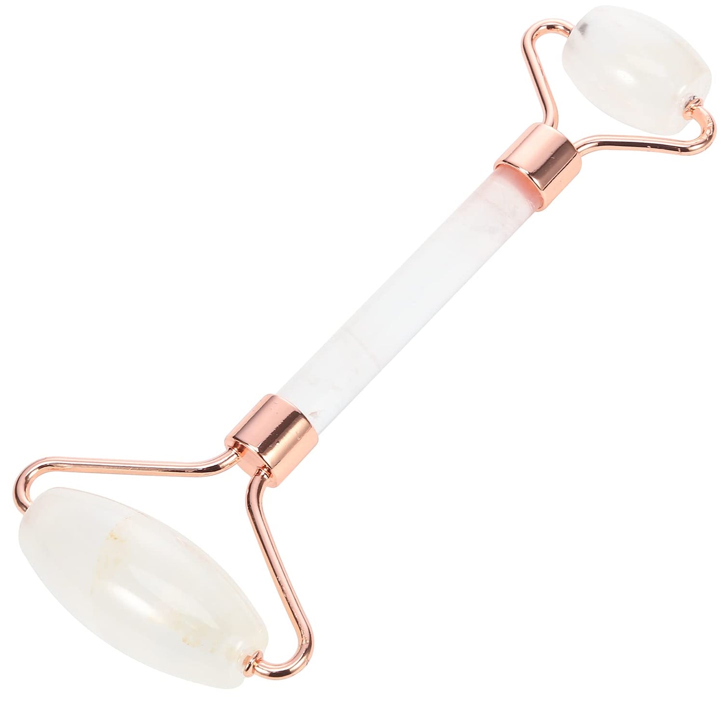 C CRYSTAL LEMON White Natural Face Roller, Jade Gua Sha Sculptor for Aging Wrinkles and Puffiness - Natural White Facial Roller Guasha Tool - Premium Jade Face Roller Cold Roller for Face