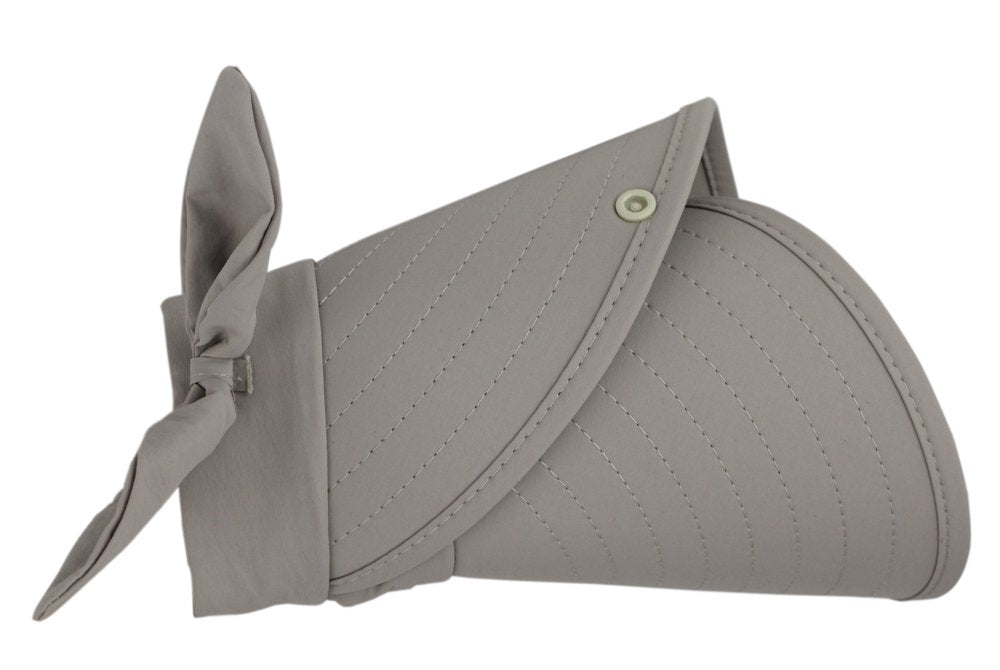 lenikis Women's UPF+50 Sun Visor Detachable Flap Hat Foldable Wide Brimmed UV Protection Face Mask Hat (Khaki)