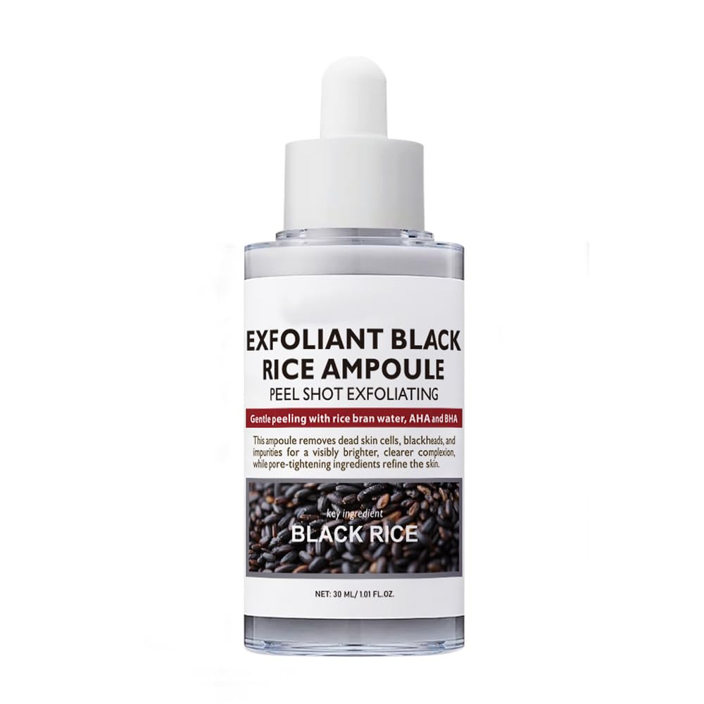 Rice Peeling Ampoule, Soft Exfoliating, Dead Skin and Blackheads Remover, Moisturizing, Travel-Friendly For All Skin Types