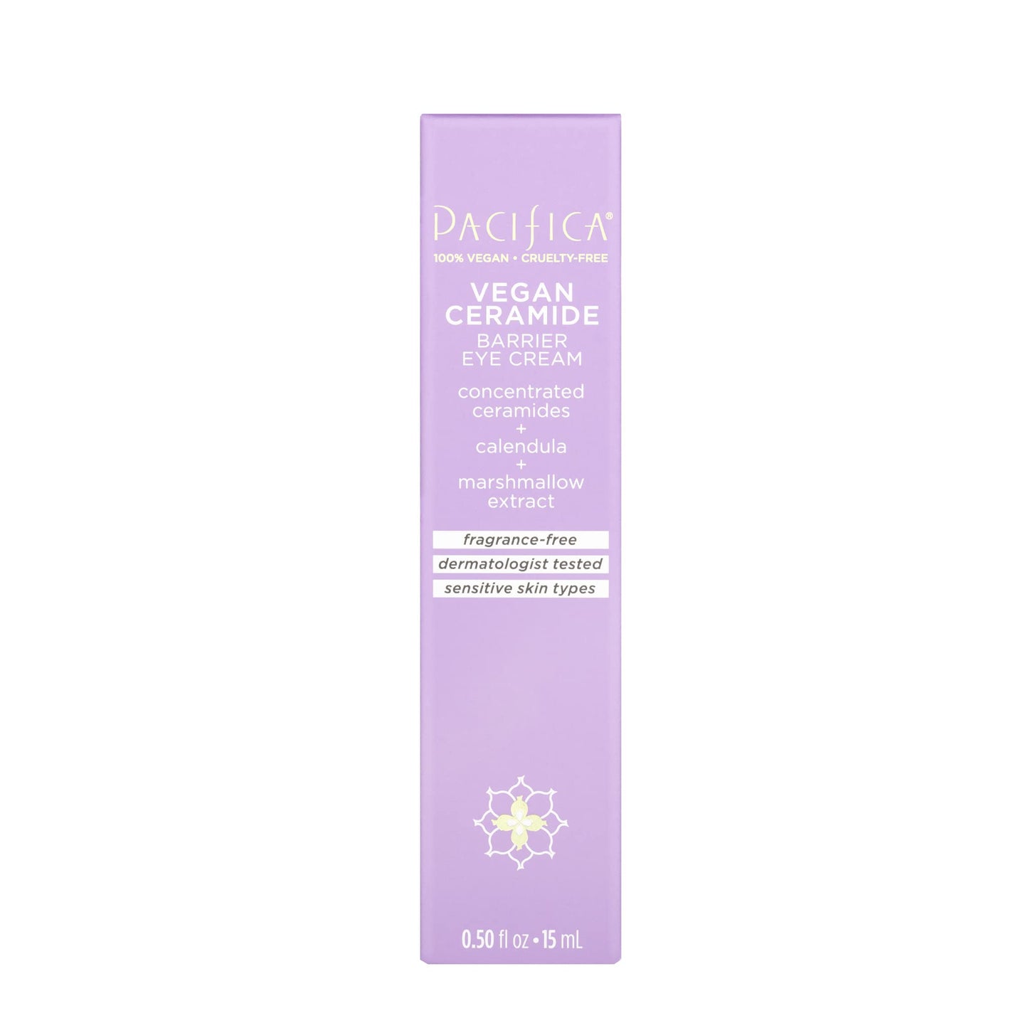 Pacifica Vegan Ceramide Barrier Eye Cream – Hydrating Under Eye Moisturizer for Dry, Sensitive Skin, Fragrance-Free Treatment for Dark Circles, Puffiness & Fine Lines Dermatologist Tested Clean Beauty