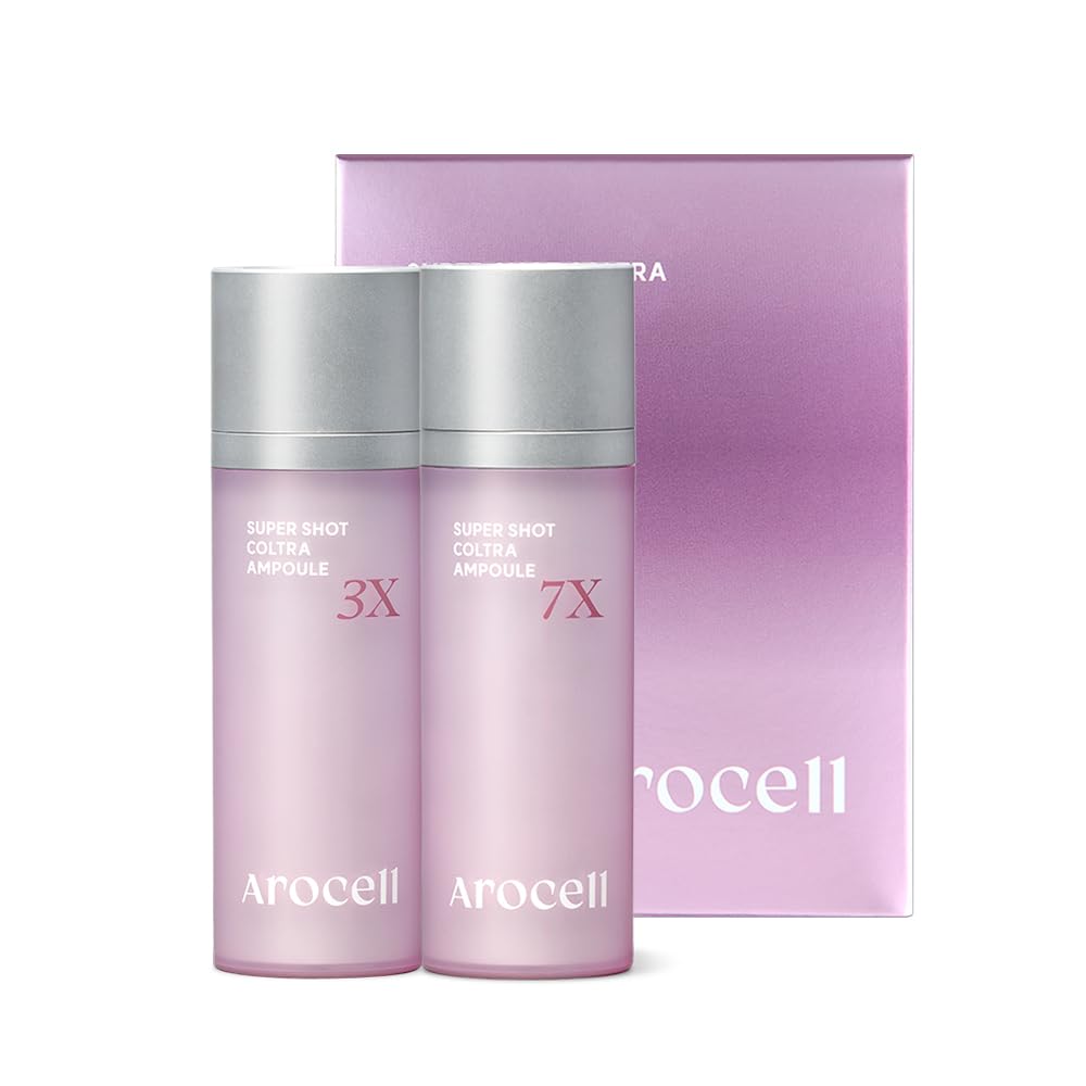 AROCELL Super Shot Coltra Ampoule - 7X Collagen Micro Shot Spicule 30ml/1.01 Fl Oz for Elasticity Hydrating Pore Wrinkle Care Skin Texture Anti-Aging Korean Skincare