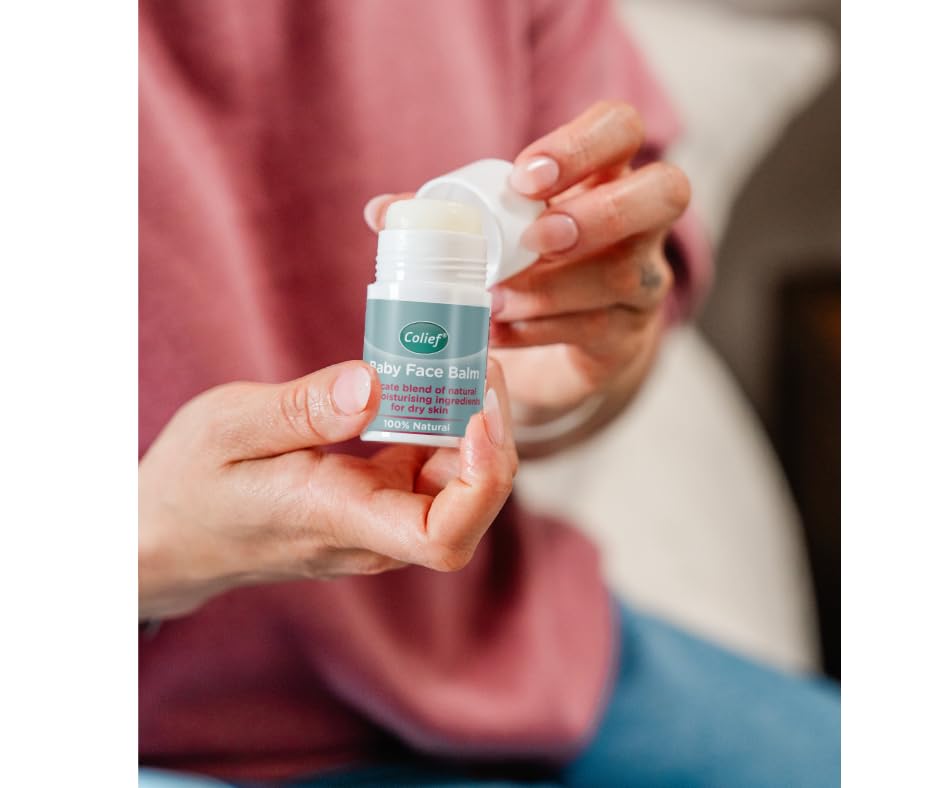 Colief Baby Face Balm Stick 30g | 100% Natural Shea Butter, Rosehip Oil, and Chamomile Coconut Oil | Gently Moisturise Baby's Dry & Sensitive Skin | for Babies from Birth