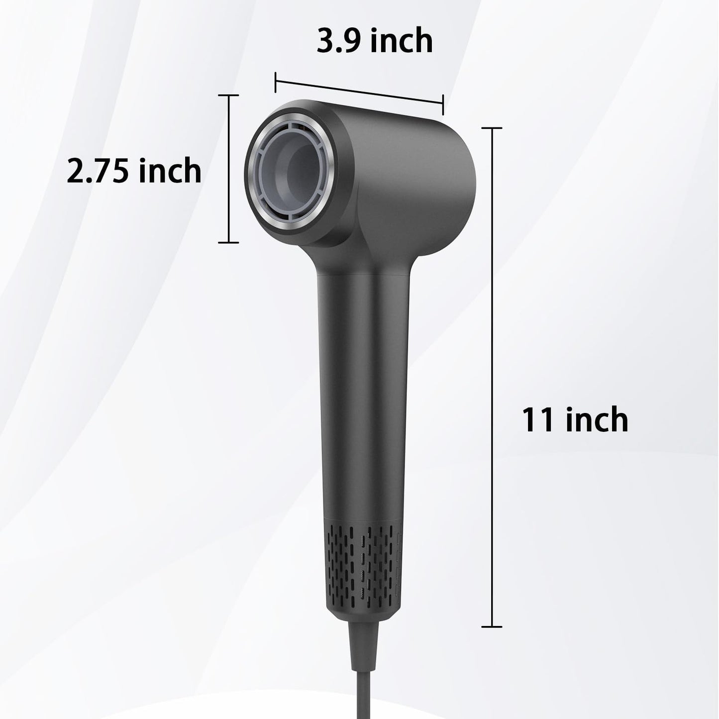 BQSS Hair Dryer,110000rpm Plasma Blow Dryer Positive Negative Ionic Hair Dryers for Women,Portable Travel Hair Dryer with LED Display Concentrator Nozzle,Hair Blow Dryer for Style at Home Travel