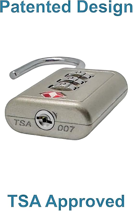 Combination Lock TSA Approved Lock 3 Digit Code Padlock Luggage Lock for Bags, Luggage, Backpacks, Toolboxes, Suitcases, Storage Cabinets (2 Pack)