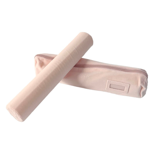 UnionPlus Velvet Jewelry Roll Bag for Brackets Bangles Watches, Great Jewelry Organizer for Travel, Pink