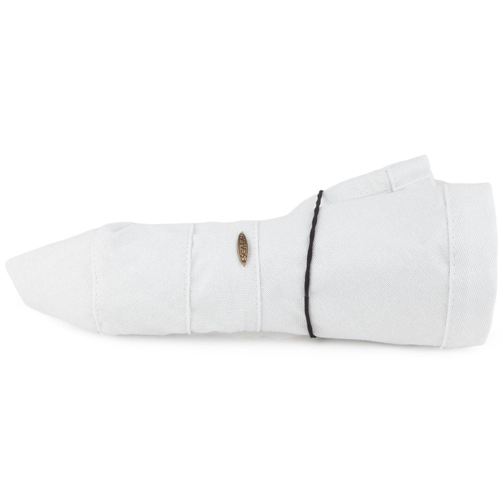 Scala Women's Cotton Hat with Inner Drawstring and Upf 50+ Rating,White,One Size