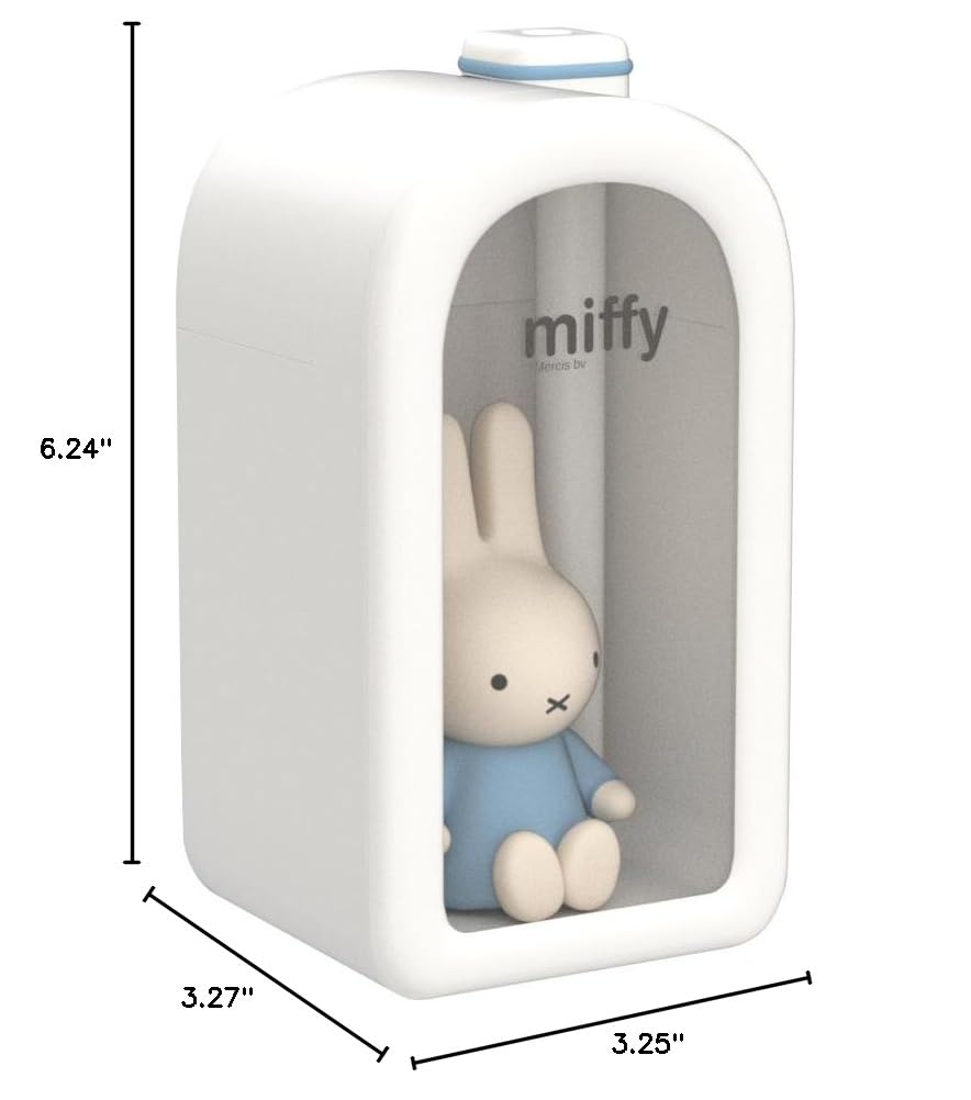 Mipow X Miffy Cool Mist Humidifier - Ultrasonic Quiet, Mini Cute Humidifier with Night Light, 380ml Humidifiers for Bedroom/Babies Nursery/Office