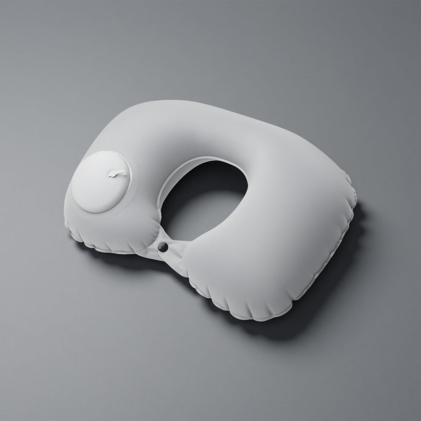 Inflatable Travel Pillow for Airplane Neck Support - Quick Inflation Neck Pillow for Long Flights, Car Rides & Office, Portable Blow Up Pillow for Bath & Shower, Machine Washable for Adults & Kids