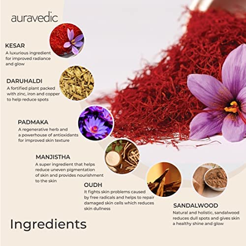 Auravedic Kumkumadi & Nalpamaradi Thailam Combo | Face & Body Oil with Ayurvedic Botanicals | Helps Improve Skin Texture & Tone | Daily Use Massage Oil | 3.38 Fl Oz (Pack of 2)