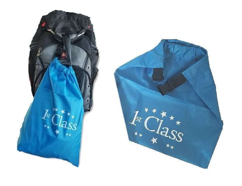 1st Class Kid Universal Airplane Travel Phone Holder with 360° Rotation | Plane Tray Table Cover with Side Pockets | Clip-On Carry Bag | in-Flight Travel Essentials | 3-Piece Travel Accessory Set