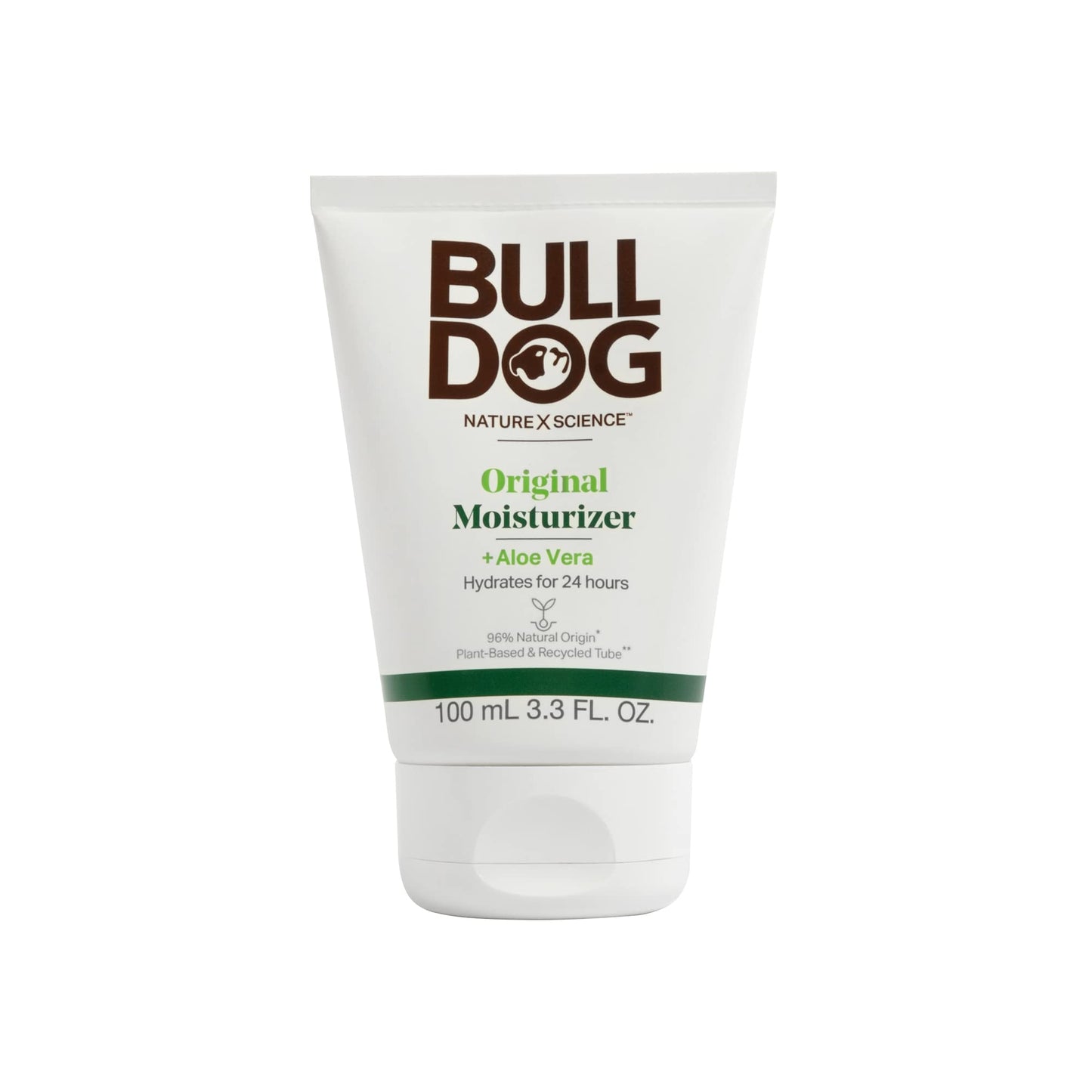 BULLDOG Mens Skincare and Grooming Face Moisturizer Original, 3.3 Fluid Ounce