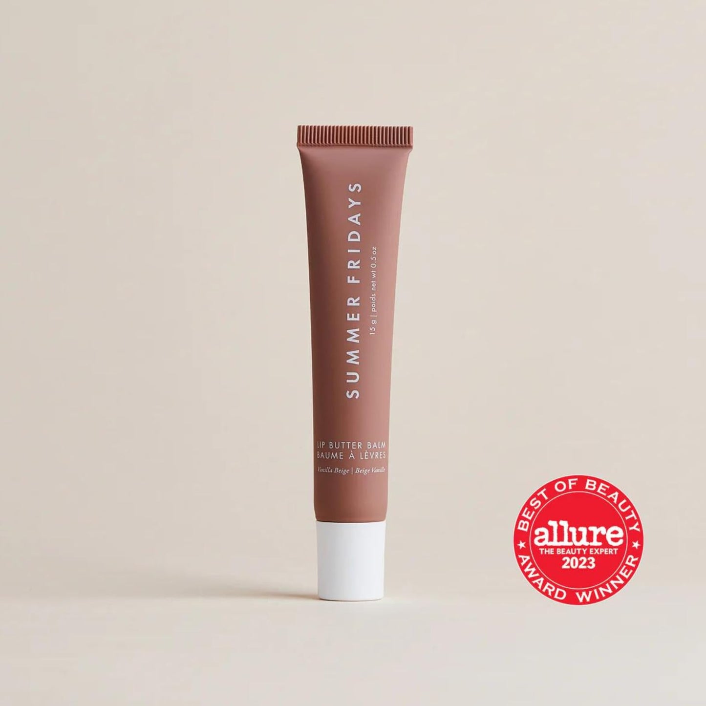 Summer Fridays Lip Butter Balm Hydrating Lip Mask - Shea Butter, Vegan - Vanilla Beige (0.5 Oz) + Jet Lag Mask Mini - Hydrating, Nourishing Face Mask with Antioxidants (1 oz)