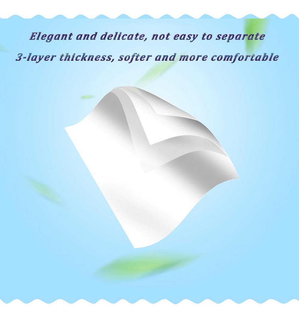 Carstuus Car Tissue Refill, Disposable Facial Tissues, Disposable Face Towel, Facial Tissues Travel Size Pack for Car or Purse, 12 Packets, 360 Sheets, Soft and Comfortable