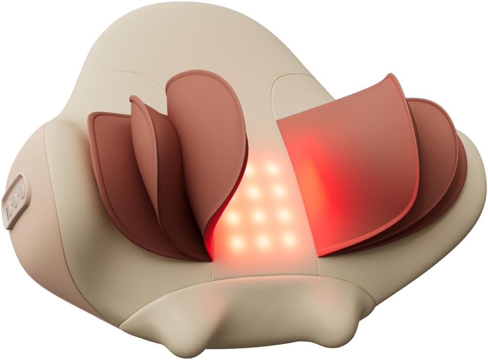 3-in-1 Heated Neck Traction Massage Pillow, Neck Massager for Pain Relief deep Tissue