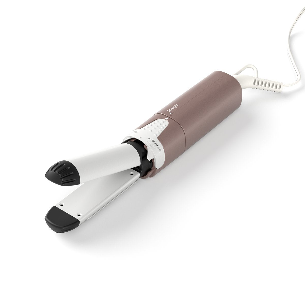 VAV 2 in 1 Iron Hair Straightener and Curler, Curling Iron Ceramic Flat Iron 1 Inch, Instant Heat Up to 400°F, Dual Voltage Mini Curling Wand Travel Size