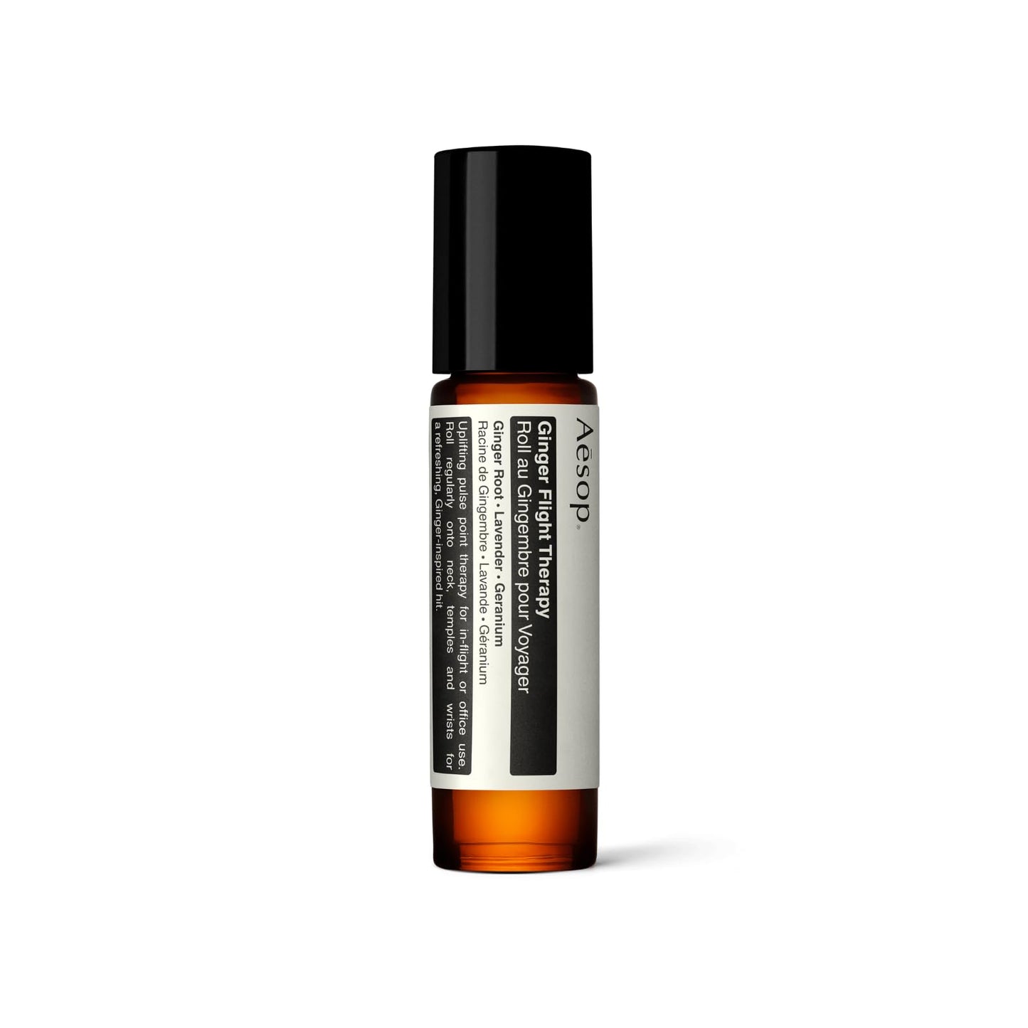 Aesop Ginger Flight Therapy | Aromatic Anti-Nausea, Calming Pulse-Point Roll-On with Ginger and Lavender Oil | For Travel or Daily Use | 0.3 fl oz